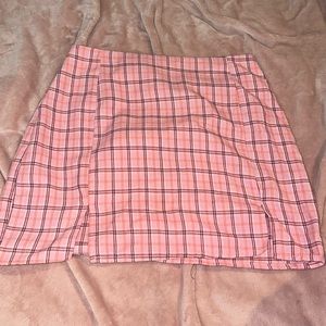 shein pink skirt